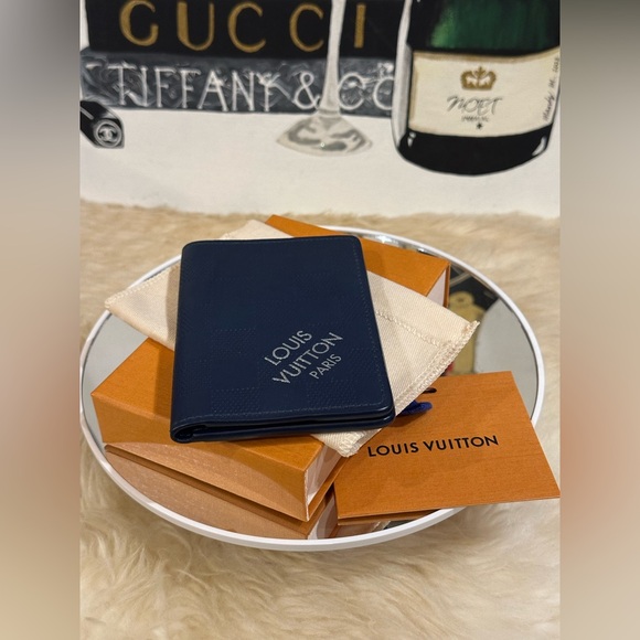 🔥 LOUIS VUITTON Damier Graphite Brazza Pocket Organizer Wallet Full Inclusion - Picture 4 of 11